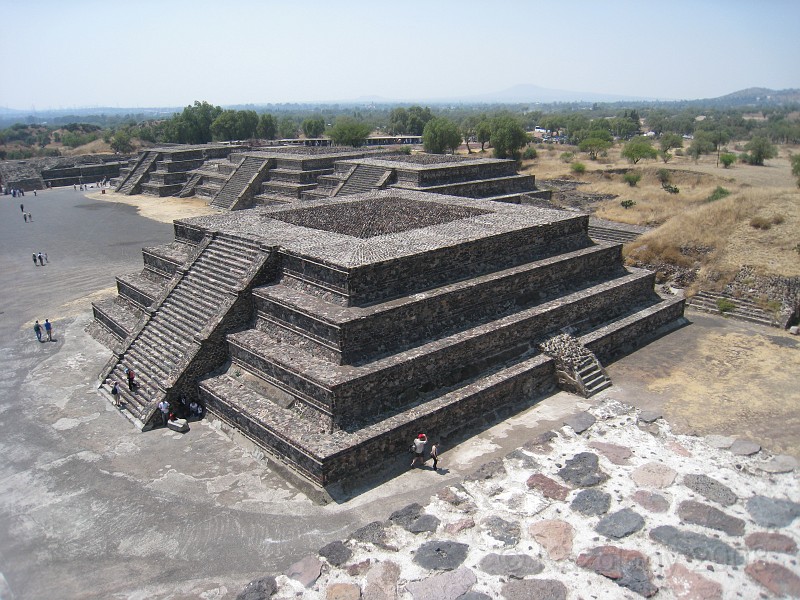 Mexico Pyramids - Mexico City 2009 0875.jpg - A trip to the Teotihuacan area of Mexico to visit the pyramids. A vast complex and a great climb to the top. This was followed by lunch in a cave, then a visit to the historical center of Mexico City. March 2009.